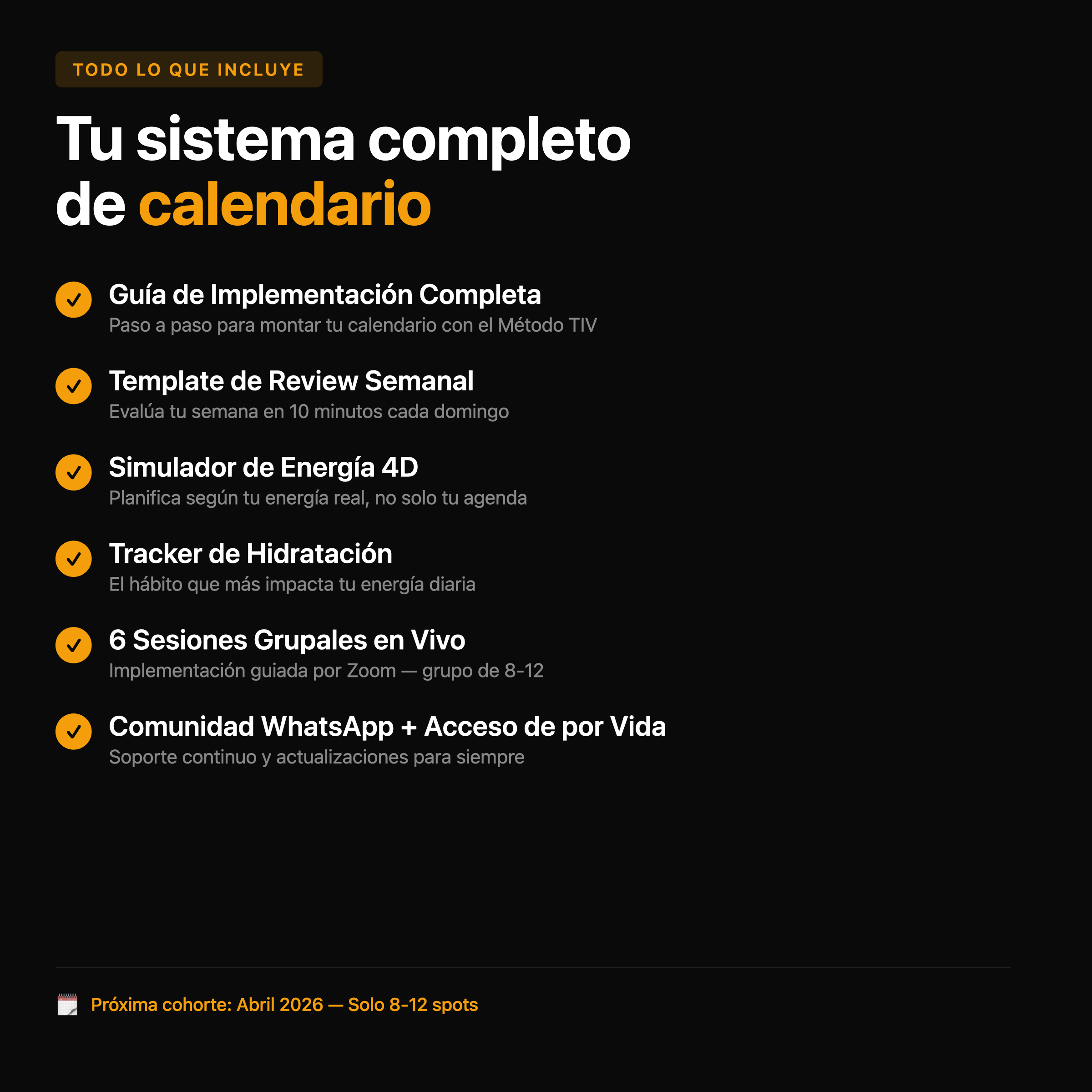 Qu&eacute; incluye
